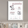 Tableau personnalisable Minnie crayon