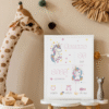 Cadeau de Naissance Personnalisée "Licorne Enchantée" – Cadre Inclus
