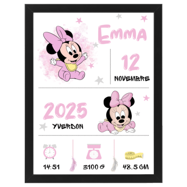 Tableau Personnalisable Thème Minnie