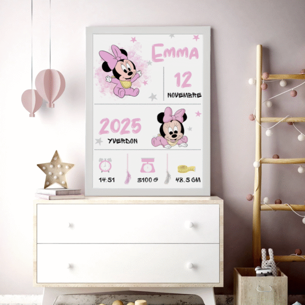 Tableau Personnalisable Thème Minnie