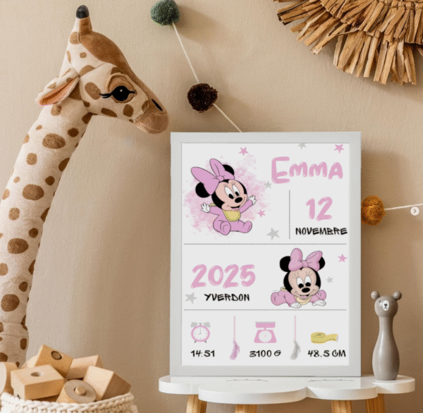 Tableau Personnalisable Thème Minnie