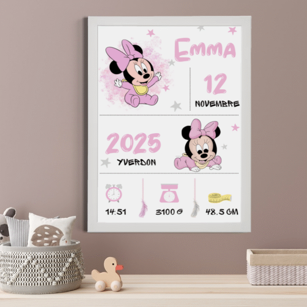 Tableau Personnalisable Thème Minnie